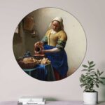 Muurcirkel ,Het melkmeisje, Johannes Vermeer, Rijksmuseum, Amsterdam