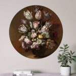 Muurcirkel, Stilleven met bloemen, Hans Bollongier, 1639